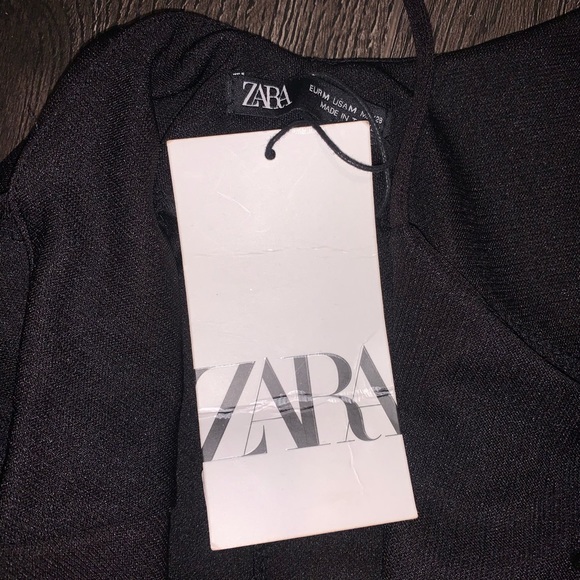 Zara black ruffle dress - Picture 3 of 5